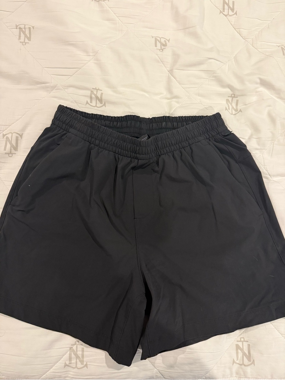 lululemon athletica Men's Black Performance Drawstring Shorts